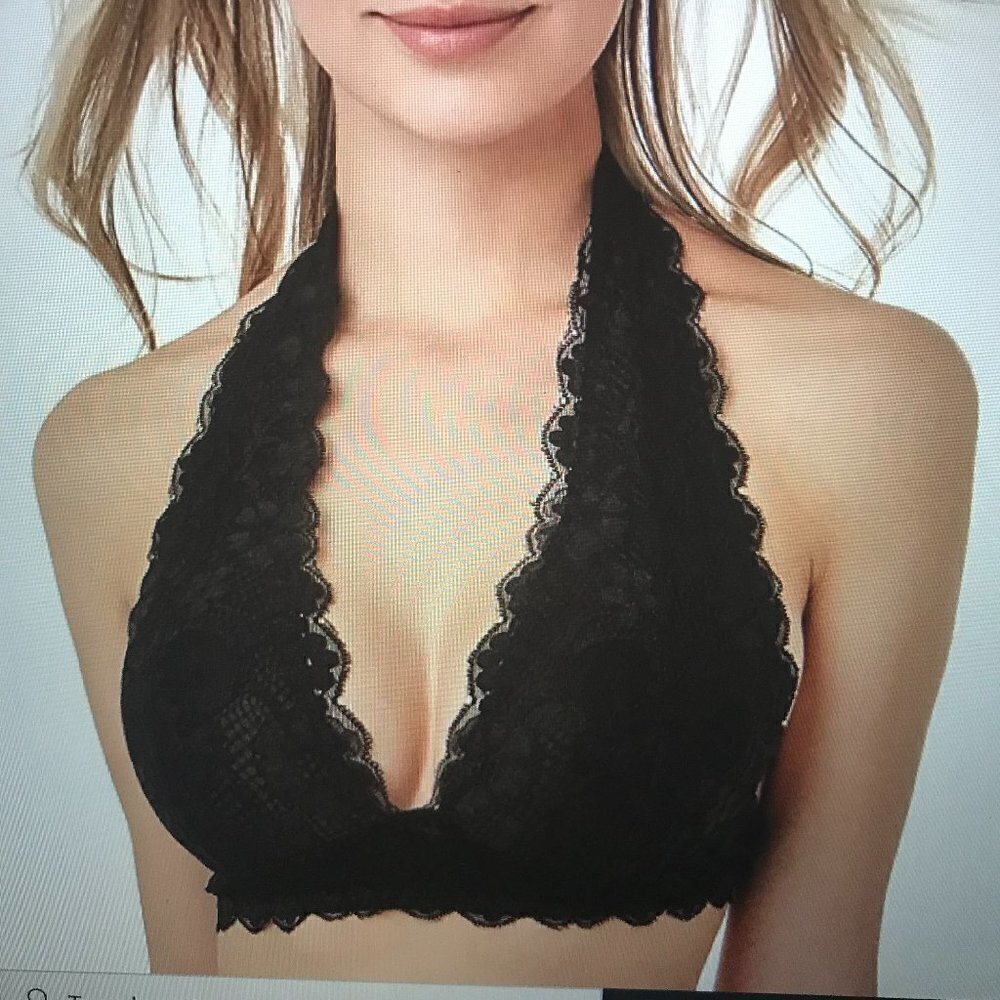 NWT - Marilyn Monroe Floral Lace Halter Bras